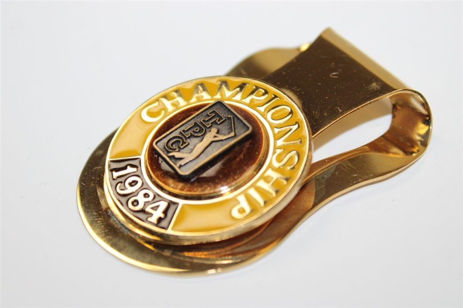 1984 TPC Championship Contestant Badge/Clip in Case
