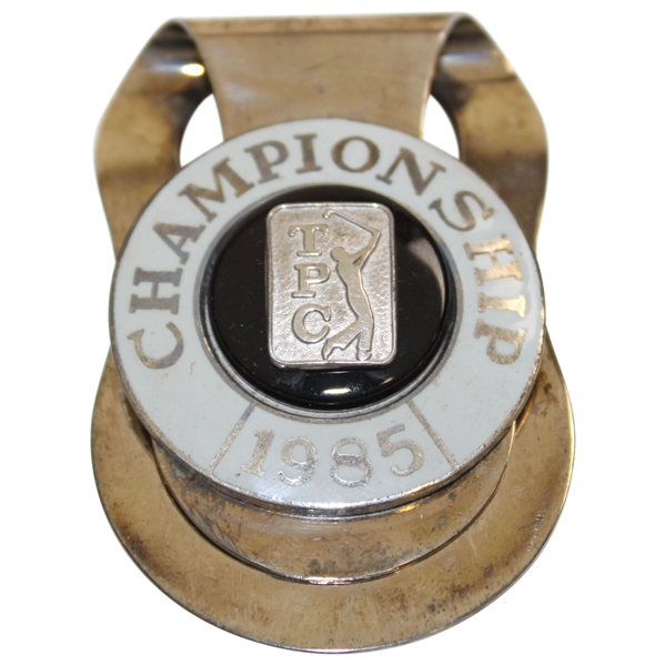 1985 TPC Championship Contestant Badge/Clip in Case