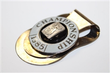 1985 TPC Championship Contestant Badge/Clip in Case