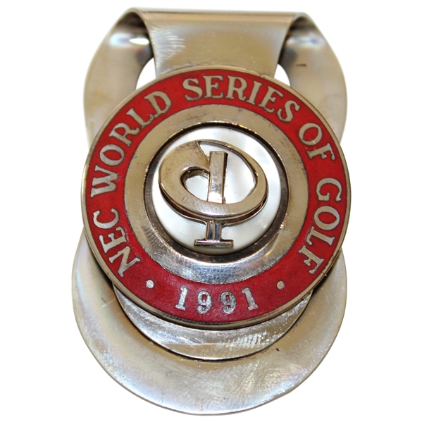 1991 NEC World Series of Golf Contestant Badge/Clip in Case