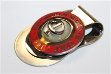 1991 NEC World Series of Golf Contestant Badge/Clip in Case