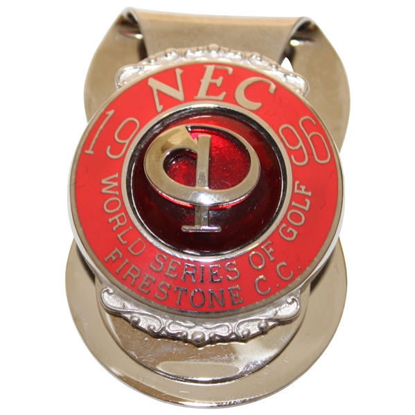 1996 NEC World Series of Golf at Firestone CC Contestant Badge/Clip in Case & Box