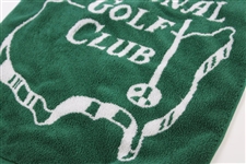 Augusta National Golf Club Logo Green & White Golf Bag Towel