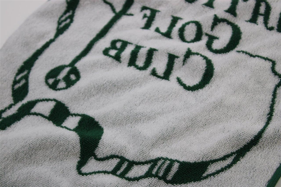 Augusta National Golf Club Logo Green & White Golf Bag Towel