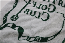 Augusta National Golf Club Logo Green & White Golf Bag Towel