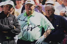 Big 3' Palmer, Nicklaus & Player Signed Masters Honorary Starters Photo JSA FULL #X92590