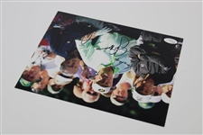 Big 3' Palmer, Nicklaus & Player Signed Masters Honorary Starters Photo JSA FULL #X92590