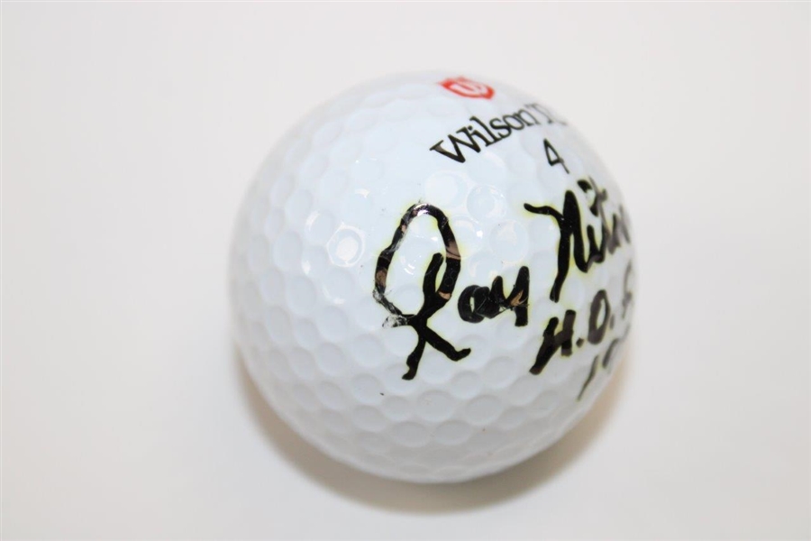 Football HoF Ray Nitschke Signed Wilson TC2 Golf Ball with 'HoF 1978' JSA #AG05929