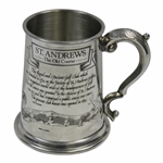 St. Andrews 'The Old Course' Pewter Golf Tankard - Made in England