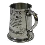 St. Andrews 'The Old Course' Pewter Golf Tankard - Made in England