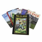 Seven (7) US Open Official Programs - 1976, 1993, 1999, 2000, 2001, 2003, & 2008