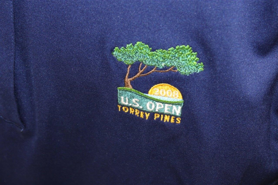 2008 US Open at Torrey Pines Half Zip Ashworth Performance Jacket - Size Medium