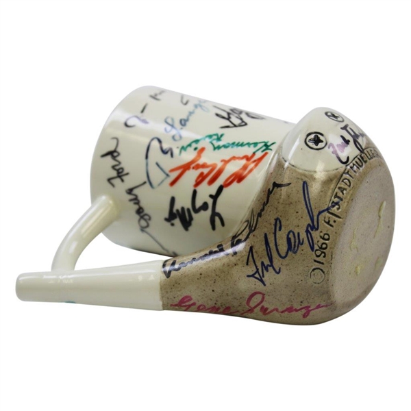 Nicklaus, Snead, Wall, Palmer & other Masters Champs Signed 1966 Art Deco Golf Club Head/Cup JSA ALOA