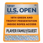 2021 US Open Championship Player Family/Guest Badge #008 - 18th Green & Trophy Presentation - Inside Ropes