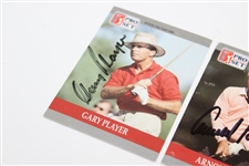 Palmer, Player & Trevino Signed Senior PGA Tour Pro-Set Golf Cards - Chi-Chi Rodriguez Collection JSA ALOA