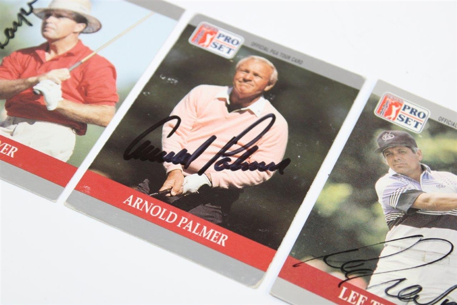Palmer, Player & Trevino Signed Senior PGA Tour Pro-Set Golf Cards - Chi-Chi Rodriguez Collection JSA ALOA