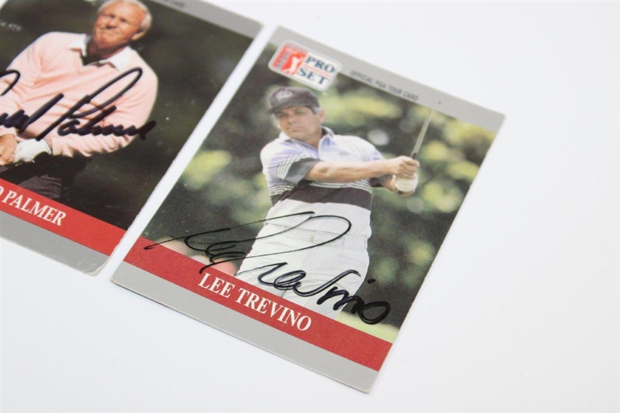 Palmer, Player & Trevino Signed Senior PGA Tour Pro-Set Golf Cards - Chi-Chi Rodriguez Collection JSA ALOA