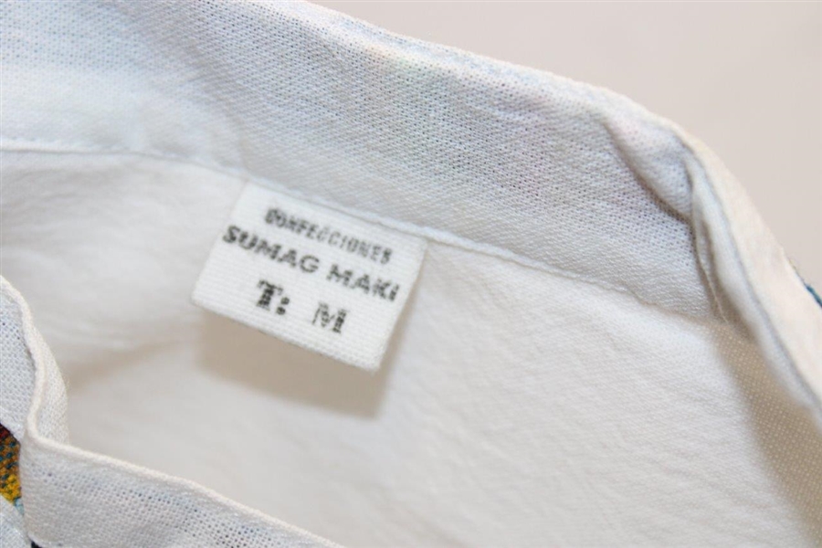 Chi-Chi Rodriguez' Personal Sumag Maki White Long Sleeve Shirt - Size Medium