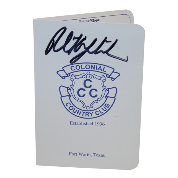 Phil Mickelson Signed Colonial Country Club Scorecard JSA ALOA