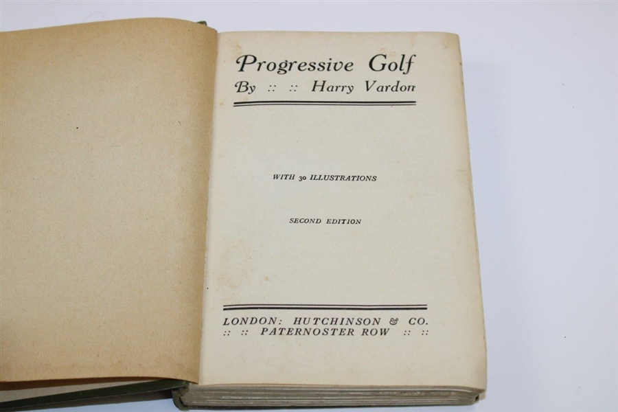 1920 'Progressive Golf' Book by Harry Vardon