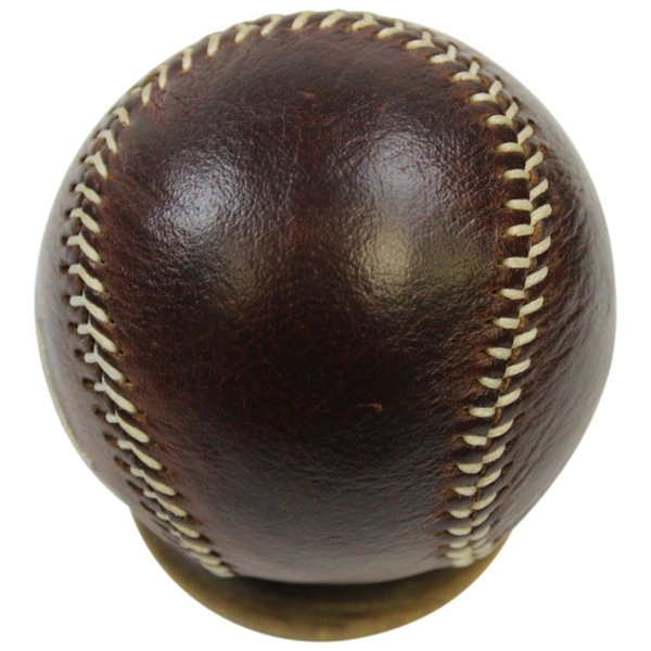 Masters Limited Edition Berckman's Links & Kings Leather Baseball in Drawstring Pouch with Stand