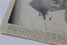 Roberto De Vicenzo 1968 Masters AP Wire Photo - April 14th