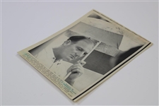 Roberto De Vicenzo 1968 Masters AP Wire Photo - April 14th