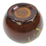 Royal Doulton Kingsware Match Holder with Sterling Silver Moveable Top Striker