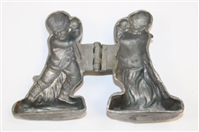 Circa 1910 Set of Three Ice Cream/Butter/Chocolate Pewter Molds