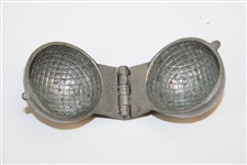 Circa 1910 Set of Three Ice Cream/Butter/Chocolate Pewter Molds