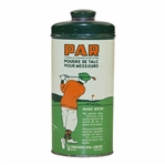 Circa 1920's Golf Themed Par Talcum Powder Tin