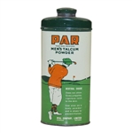 Circa 1920's Golf Themed Par Talcum Powder Tin