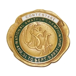 1931 US Amateur at Beverly CC Contestant Badge - Francis Ouimet Win