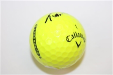 Tom Watson Signed Callaway PlayYellow 1 Golf Ball #AH61386