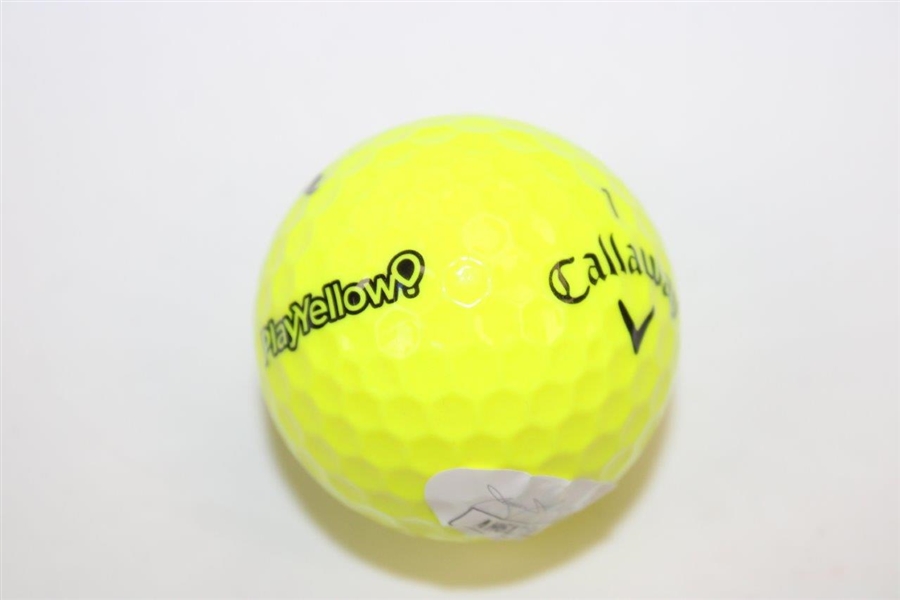 Tom Watson Signed Callaway PlayYellow 1 Golf Ball #AH61386