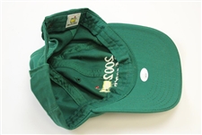 Gary Player Signed 2002 Masters Green Hat w/Years Won & '52 Times' JSA #AH61363