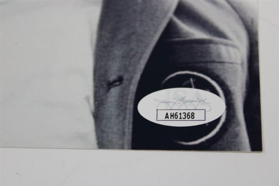 Jack Nicklaus Signed Putting Green Jacket on Arnold Palmer B&W Photo JSA #AH61368