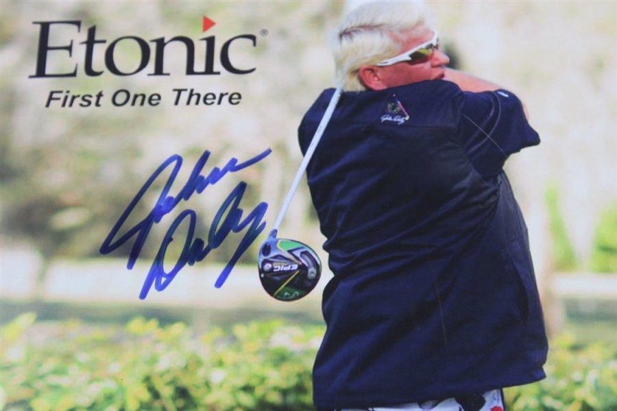 John Daly Signed 8x10 'Etonic: First One There' Promo Photo JSA ALOA