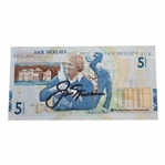 Jack Nicklaus Signed RBS 5 Pound Note JSA ALOA