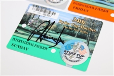 Padraig Harrington Signed Sunday 2001 Ryder Cup Ticket w/Thurs-Sat Tickets JSA ALOA