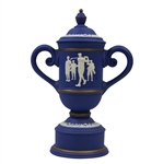 Riverside Golf Course Blue Trophy with Lid