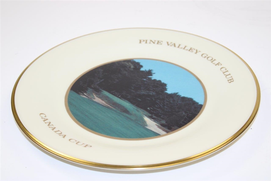 1990 Pine Valley Golf Club Canada Cup Hole 8 Lenox Porcelain Plate