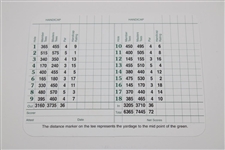 Gary Player Signed Augusta National Golf Club Scorecard JSA ALOA