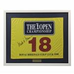 Mark O'Meara Signed 1998 The OPEN at Royal Birkdale Flag - Framed JSA ALOA