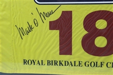 Mark O'Meara Signed 1998 The OPEN at Royal Birkdale Flag - Framed JSA ALOA