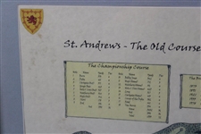 St. Andrews 'The Old Course' Undated Print - Framed