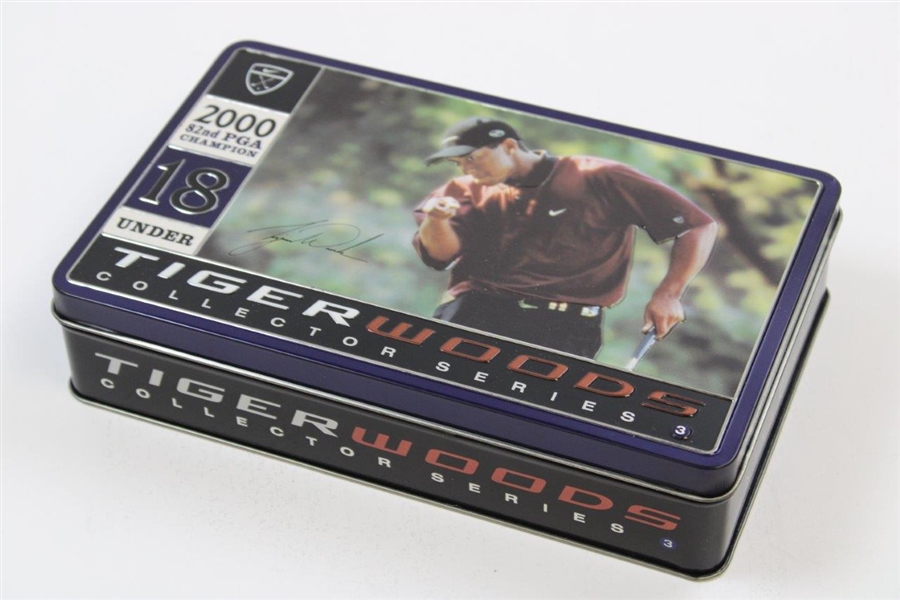 Tiger Woods 2000 PGA Championship Commemorative Metal Dozen Golf Balls Tin
