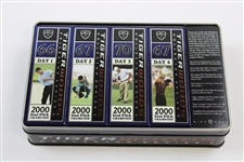 Tiger Woods 2000 PGA Championship Commemorative Metal Dozen Golf Balls Tin
