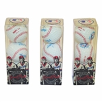 Three (3) Sleeves of Toronto Blue Jays Official SportBall Baseball Themed Golf Balls - Unused