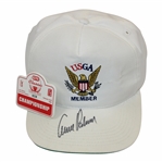 Arnold Palmer Signed USGA Member Hat w/2000 GTE Classic Championship Badge JSA ALOA